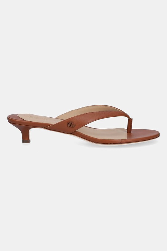 Шкіряні в'єтнамки Lauren Ralph Lauren Francesa 802966841002.200 коричневий SS25