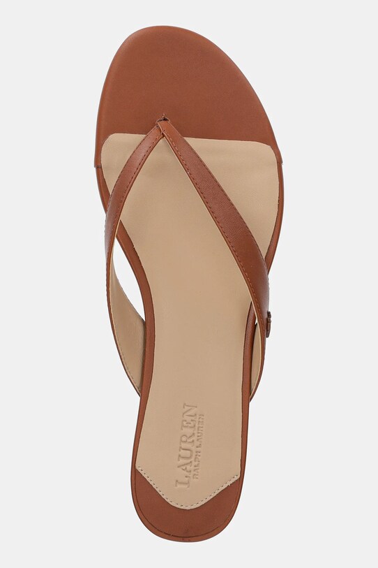 Шкіряні в'єтнамки Lauren Ralph Lauren Francesa коричневий 802966841002.200