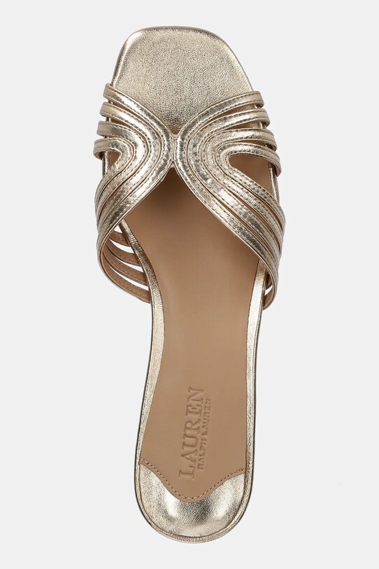 Lauren Ralph Lauren bőr papucs Fay Mtstrp arany 802966855001.040