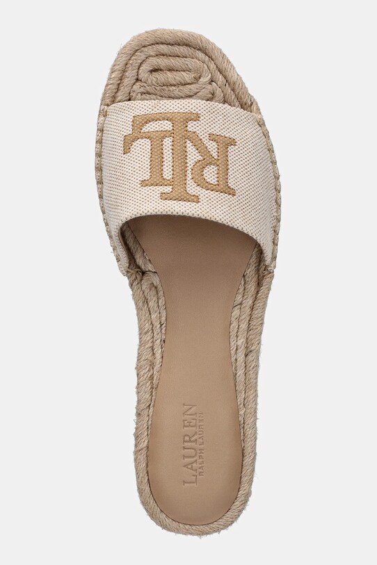 Lauren Ralph Lauren klapki Polly Logo 2 beżowy 802966866001.200