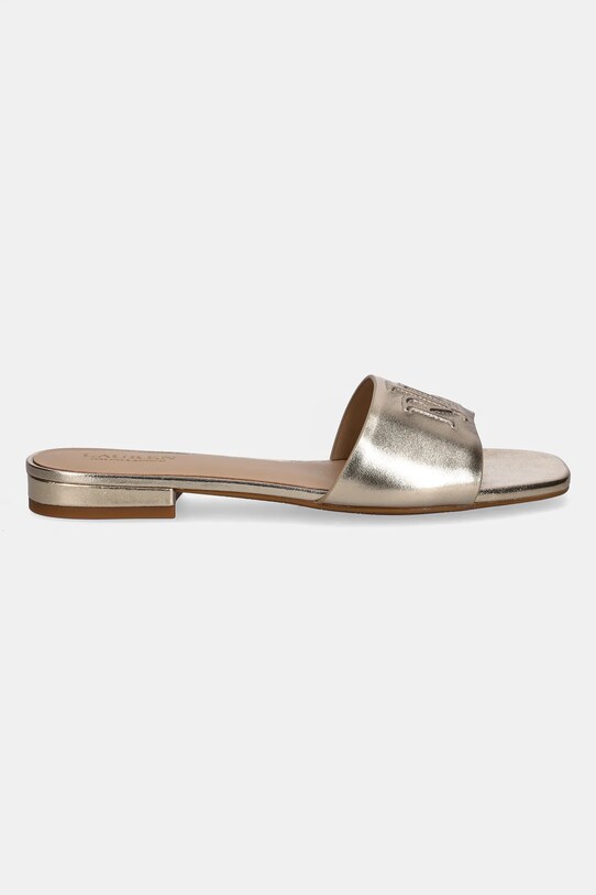 Lauren Ralph Lauren bőr papucs Everley Sld 802970531001.040 arany SS25