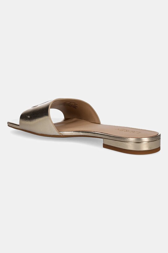Cipők Lauren Ralph Lauren bőr papucs Everley Sld 802970531001.040 arany