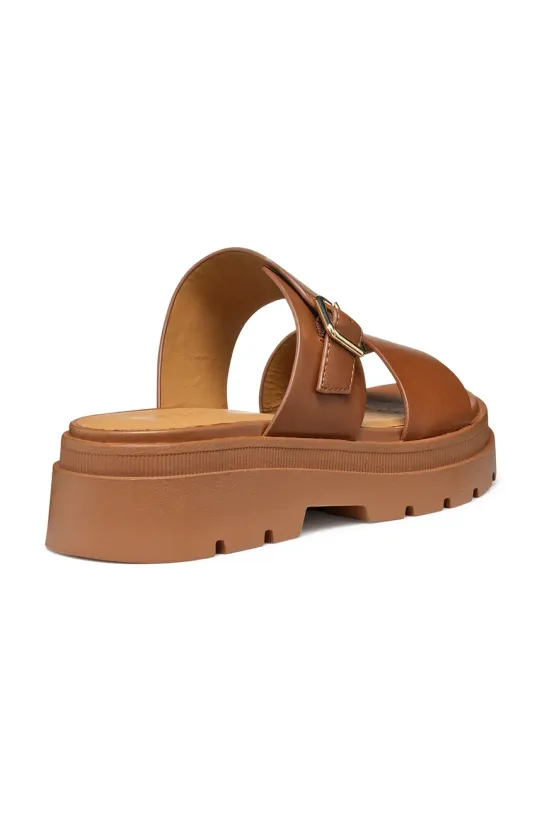 Încălțăminte Geox papuci de piele D ADACTER S D55YVA.00043.C0013 maro