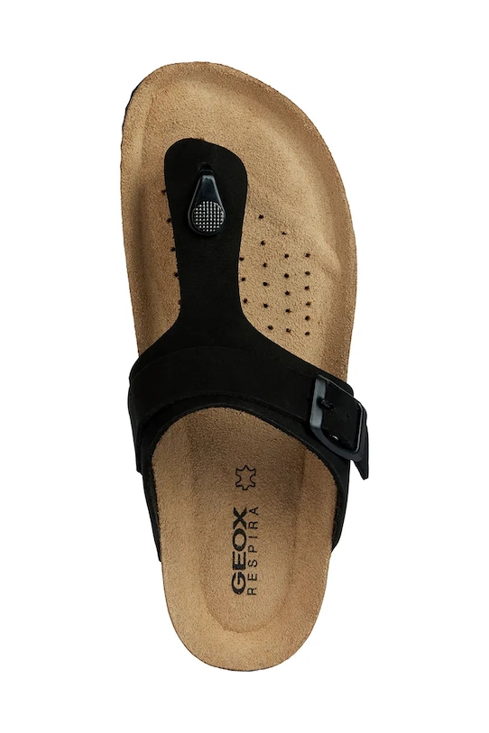 Geox infradito in nabuk D BRIONIA D35LSK.00032.C9999 nero