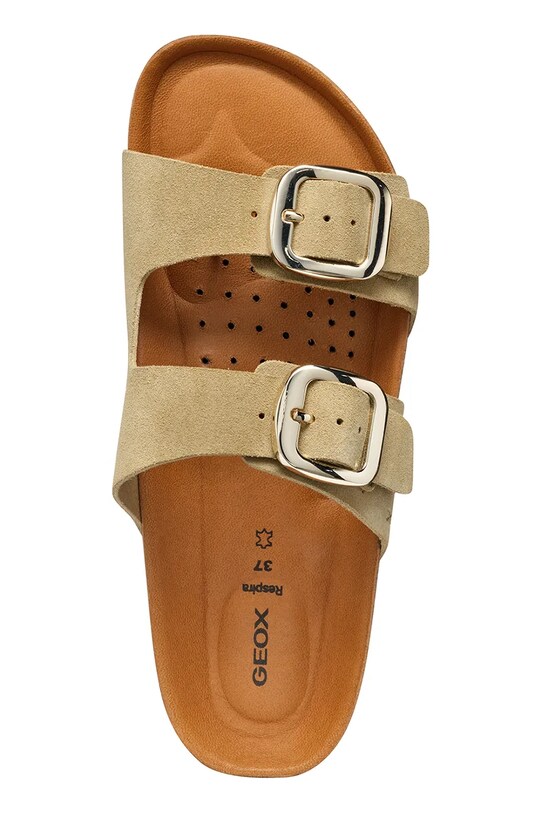 Semišové šľapky Geox D BRIONIA H D551DA.00022.C6738 hnedá