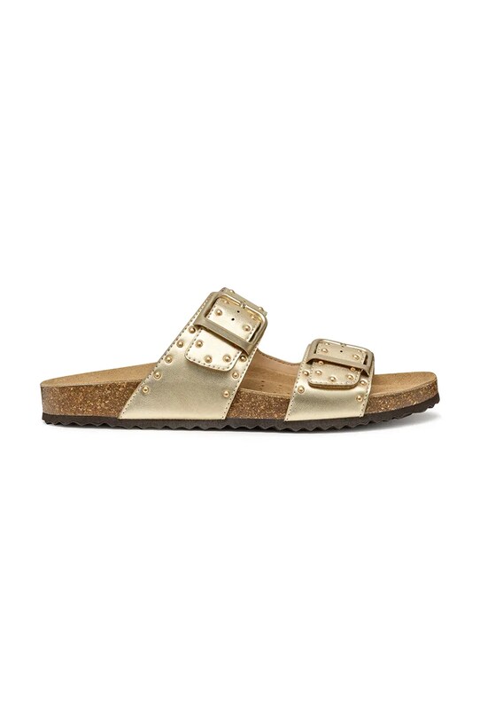 Geox papuci D BRIONIA R imitatie de piele aur D55Y3I.000BN.C2012