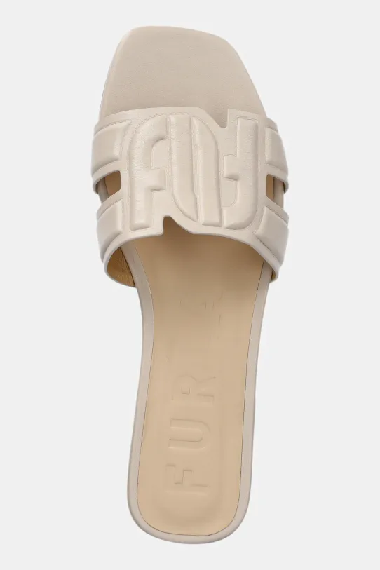 Furla slapi de piele Summer Mule bej YJ34SUM.X30000.1704S