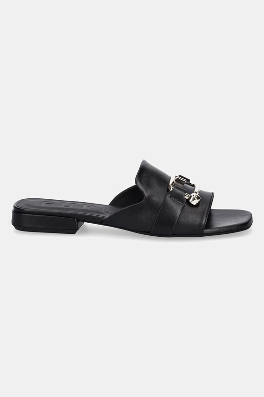 Furla slapi de piele Nuvola Mule YJ36FNU.X30000.O6000 negru SS25