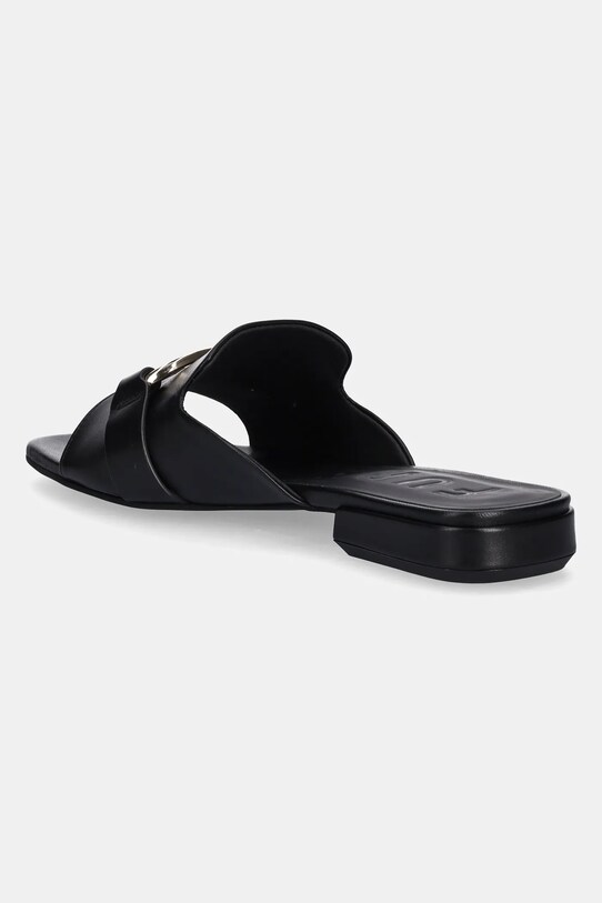 Încălțăminte Furla slapi de piele Nuvola Mule YJ36FNU.X30000.O6000 negru