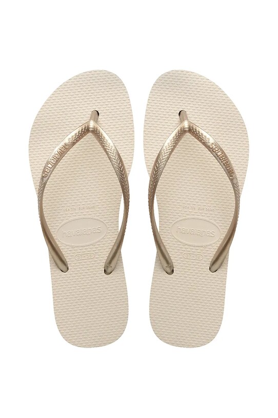 Havaianas japonki SLIM FLATFORM syntetyczny beżowy 4144537.0121