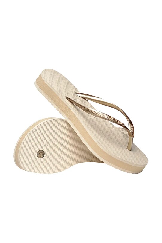 Havaianas japonki SLIM FLATFORM beżowy 4144537.0121