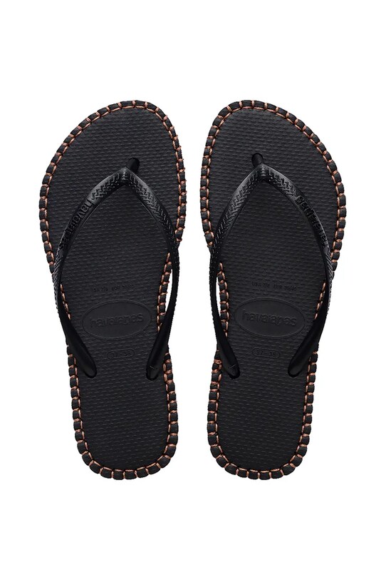 Σαγιονάρες Havaianas SLIM FLATFORM φλατ μαύρο 4149928.0090