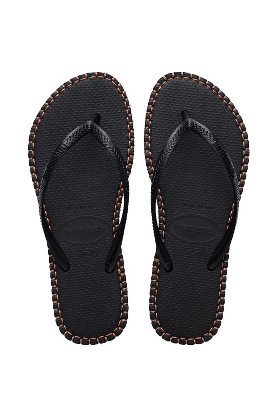 Вьетнамки Havaianas SLIM FLATFORM венский чёрный 4149928.0090