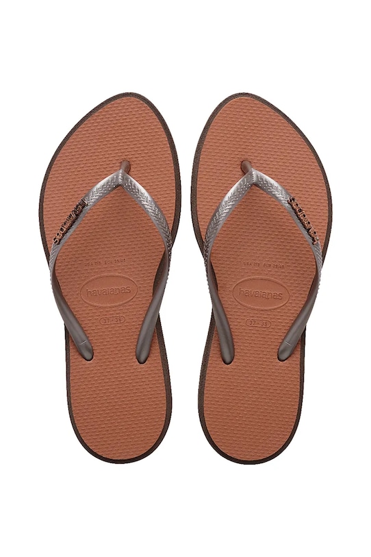 Havaianas slapi SLIM POINT sintetic maro 4149584.0727