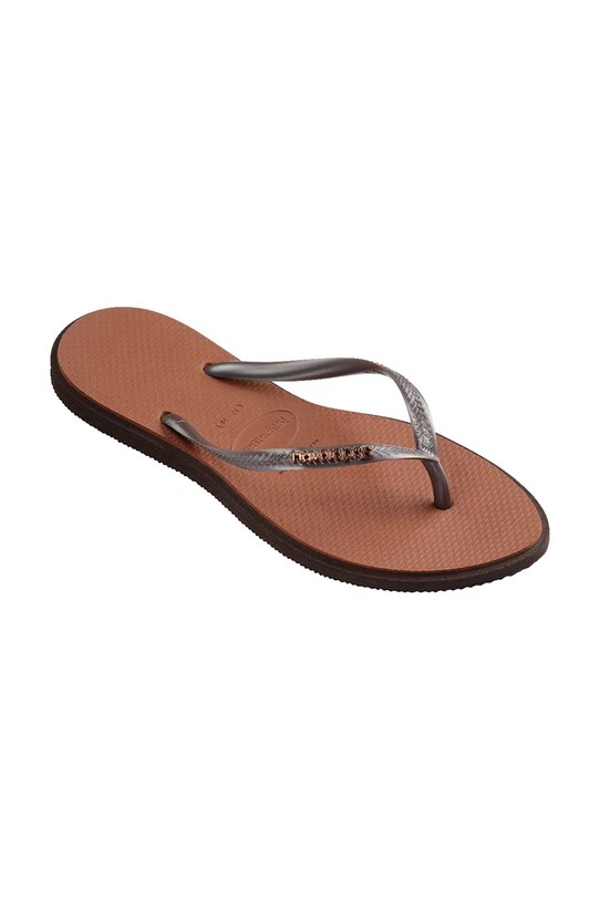 Obuwie Havaianas japonki SLIM POINT 4149584.0727 brązowy