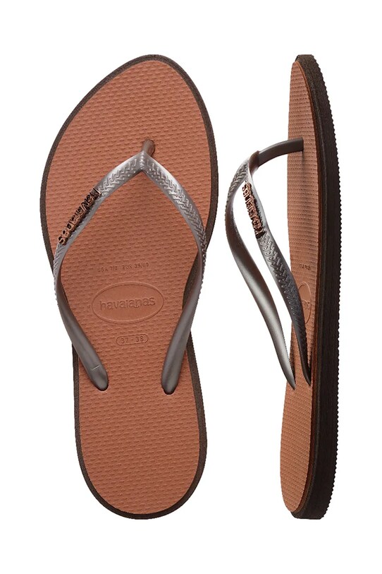 Havaianas japonki SLIM POINT 4149584.0727 brązowy