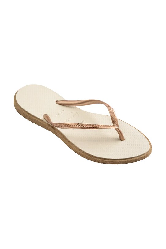 Obuwie Havaianas japonki SLIM POINT 4149584.6842 beżowy