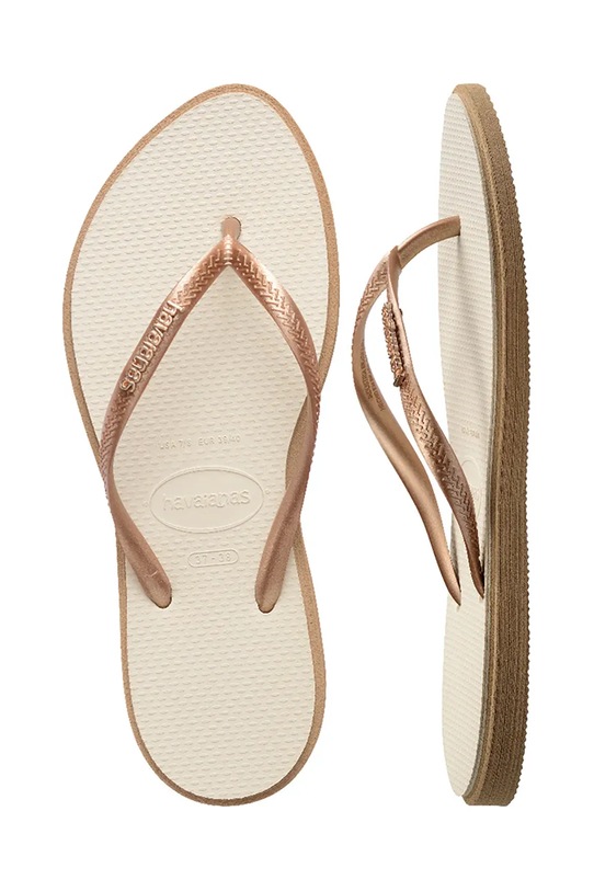 Šľapky Havaianas SLIM POINT 4149584.6842 zlatá