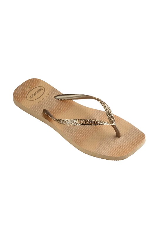 Obuća Japanke Havaianas SLIM SQUARE GLITTER 4149417.0570 zlatna
