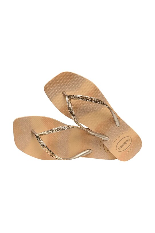 Вьетнамки Havaianas SLIM SQUARE GLITTER 4149417.0570 золотой