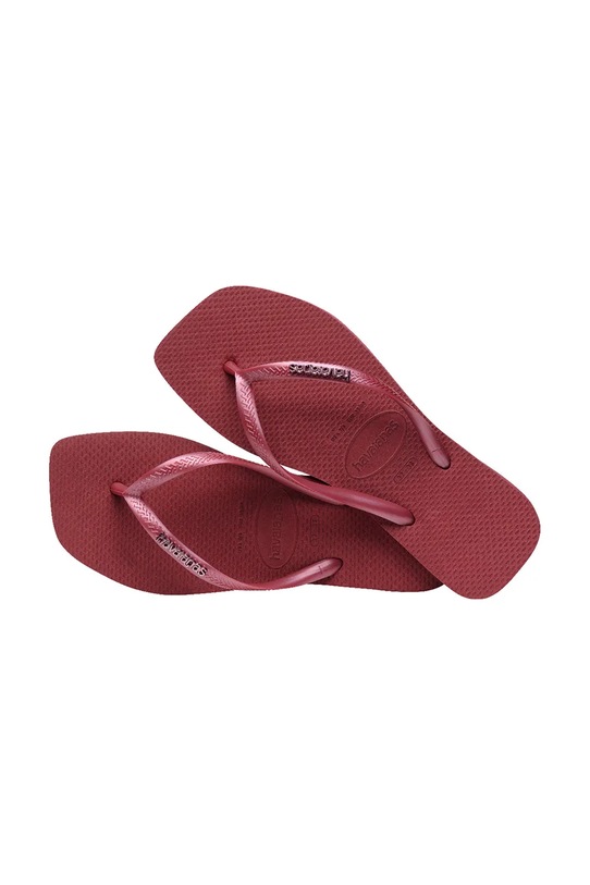 Havaianas japonki SLIM SQUARE LOGO bordowy 4148257.9339