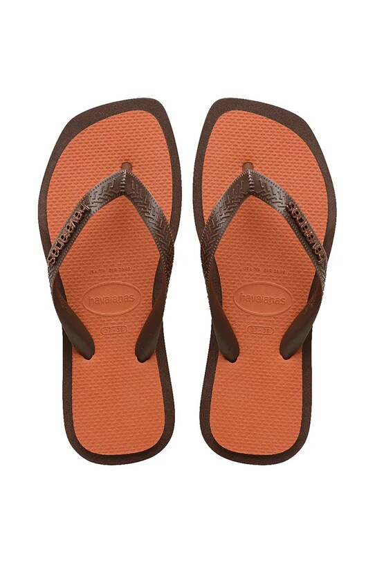Havaianas slapi TOP SQUARE FUSION sintetic maro 4149944.0727