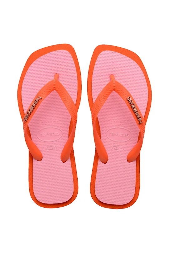Havaianas slapi TOP SQUARE FUSION sintetic roz 4149944.5568