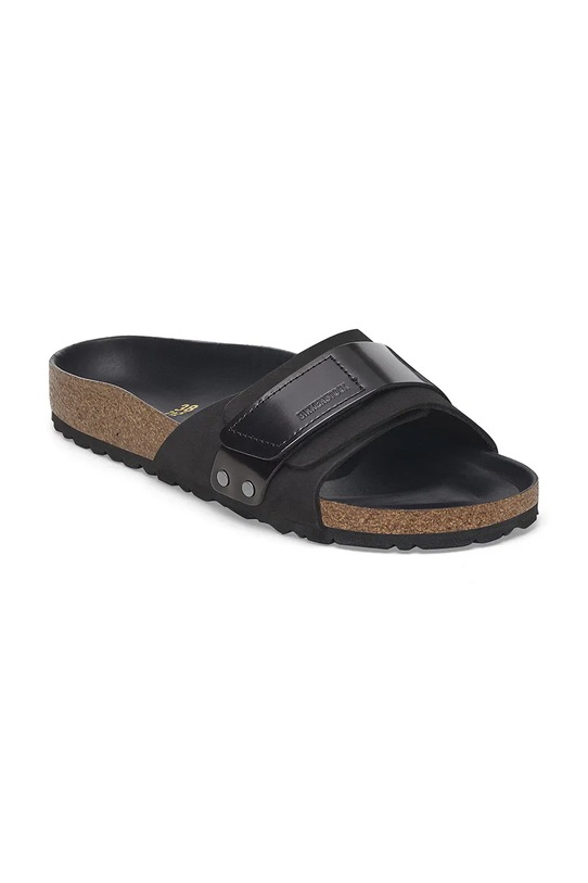Birkenstock papuci din nubuc Oita 1029313 negru SS25