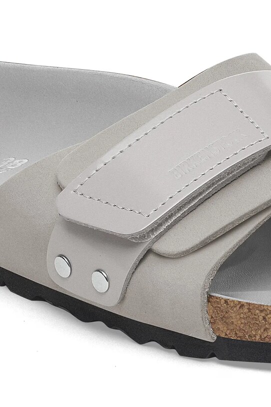 Взуття Шкіряні шльопанці Birkenstock Oita 1029312 сірий