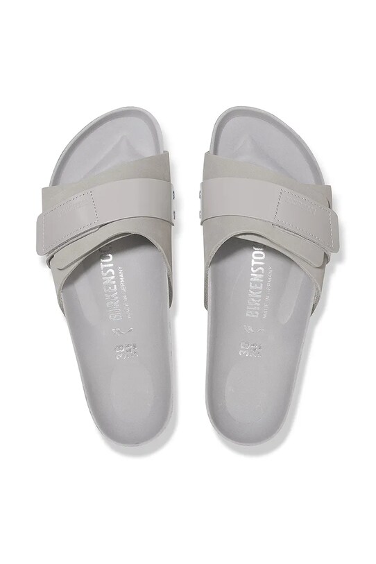 Шкіряні шльопанці Birkenstock Oita 1029312 сірий