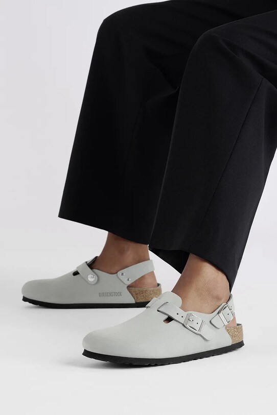 Nubukové pantofle Birkenstock Tokio 1029429