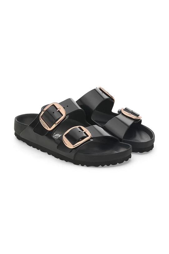 Birkenstock slapi de piele Arizona Exq Big Buckle negru 1027840