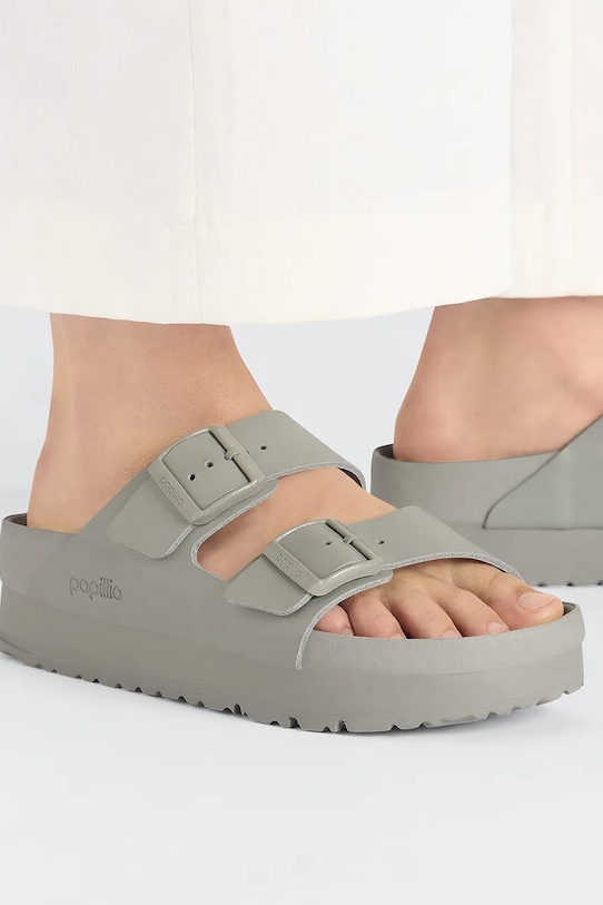 Birkenstock klapki skórzane Arizona Flex Platform Birkenstock x Papillio 1026913