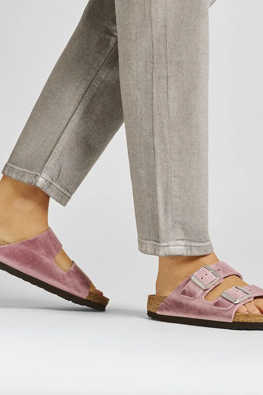 Birkenstock klapki skórzane Arizona 1025490