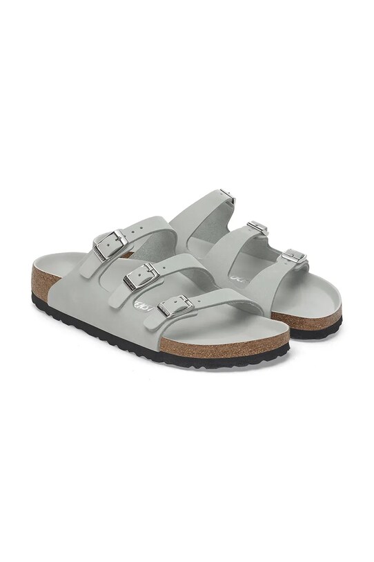 Birkenstock papuci din nubuc Florida HEX gri 1029450