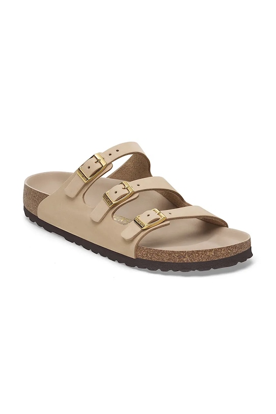 Чехли от набук Birkenstock Florida HEX 1029480 бежов SS25