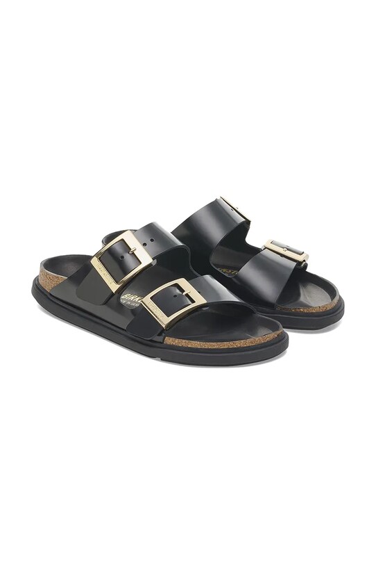 Kožené pantofle Birkenstock Arizona Droplet Buckle černá 1029353