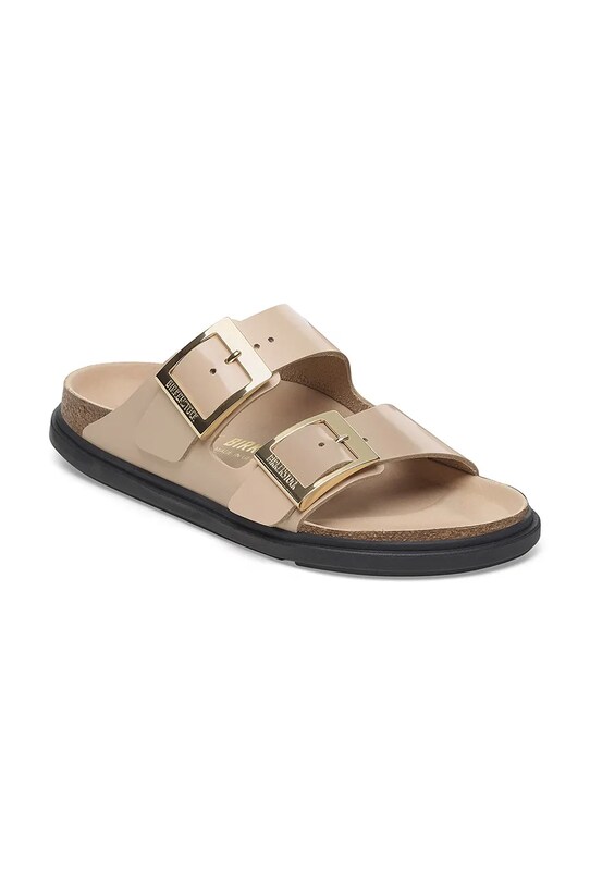 Kožené šľapky Birkenstock Arizona Droplet Buckle 1029386 béžová SS25