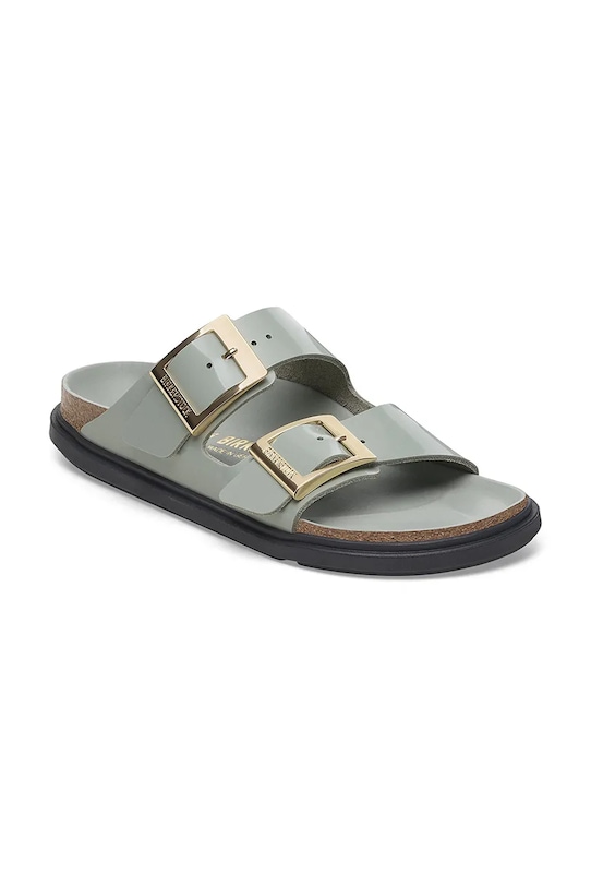 Birkenstock papuci de piele Arizona Droplet Buckle 1029367 turcoaz SS25