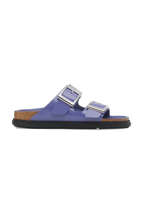 Birkenstock papuci de piele Arizona Droplet Buckle plat violet 1029400