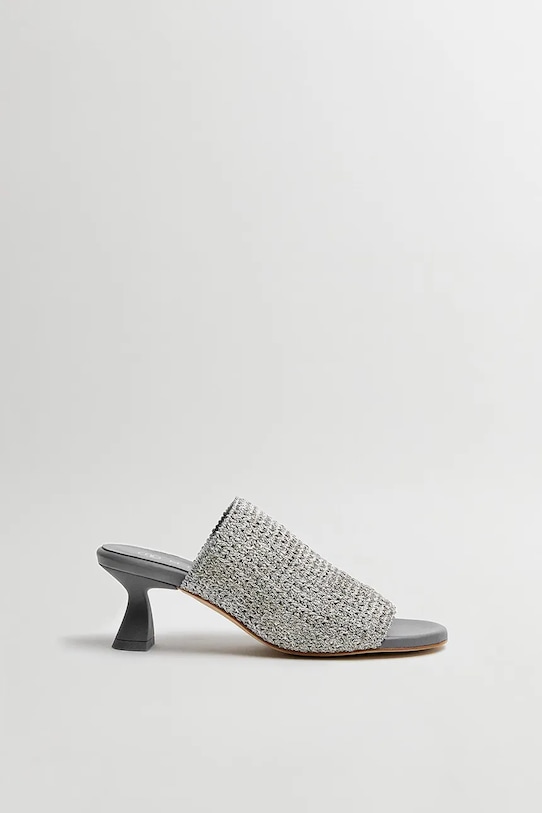 Шлепанцы Miista Marilia кирпичик серебрянный E8.3846