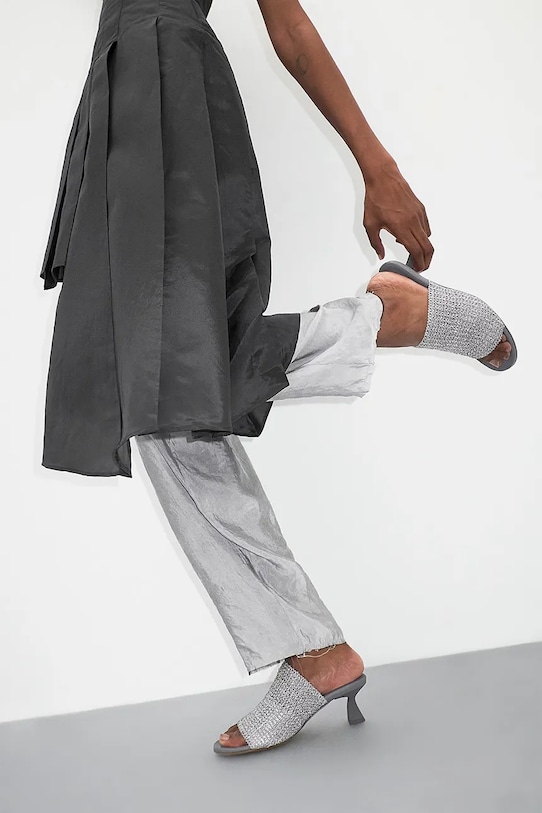 Шлепанцы Miista Marilia серебрянный E8.3846