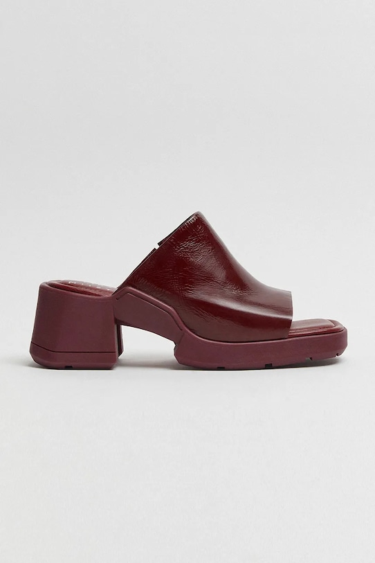 Шкіряні шльопанці Miista Clarin блок червоний E8.3637