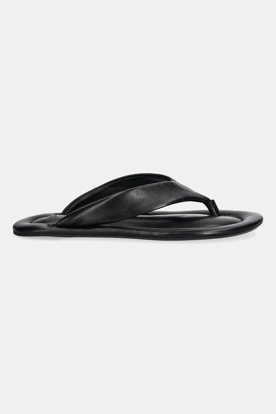 By Far șlapi de piele 23SSDASBLNAP negru SS25