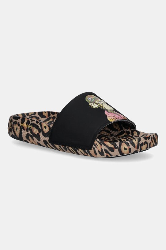 Skechers klapki LOW SLIDER syntetyczny brązowy 186091