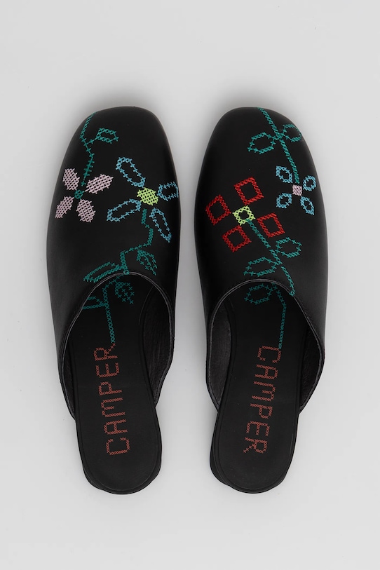 Kožené pantofle Camper TWS přírodní kůže černá K201750.001