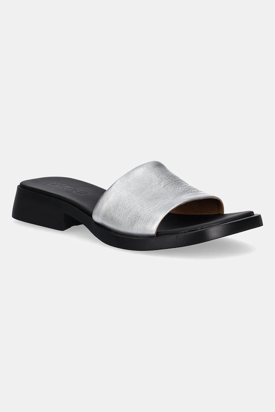 Camper papuci Dana imitatie de piele argintiu K201740.007