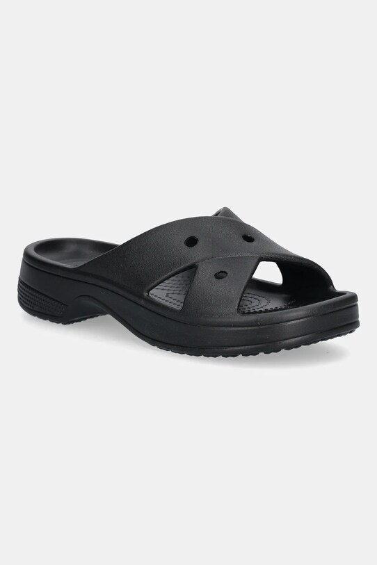 Crocs papuci Ci Womens Cross Strap sintetic negru 210840.001