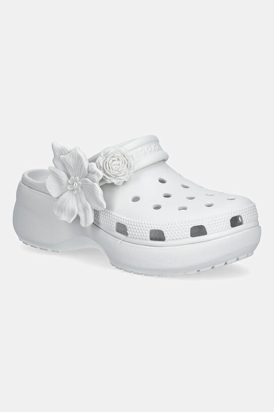 Crocs klapki Classic Platform Bouquet Clog platforma szary 211292.1NK