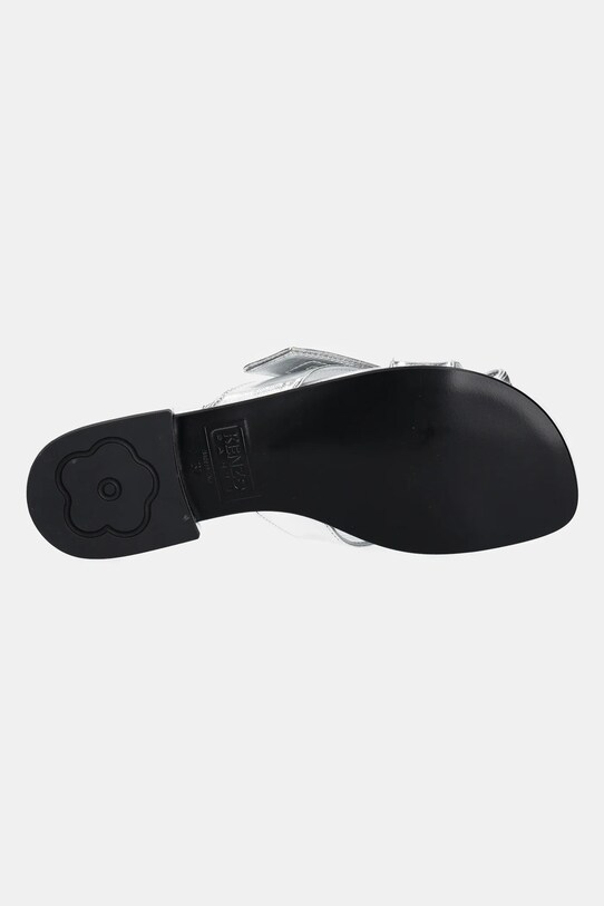 Kožené šľapky Kenzo Mule FE62MU125L77.AG strieborná